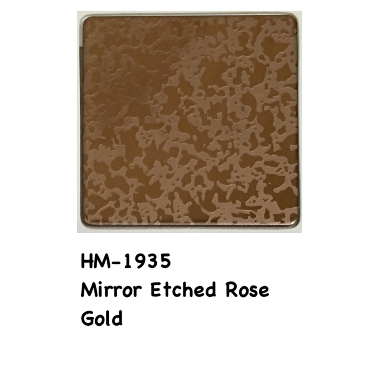 Stainless Steel Color Etching Rose Gold Stainless Color